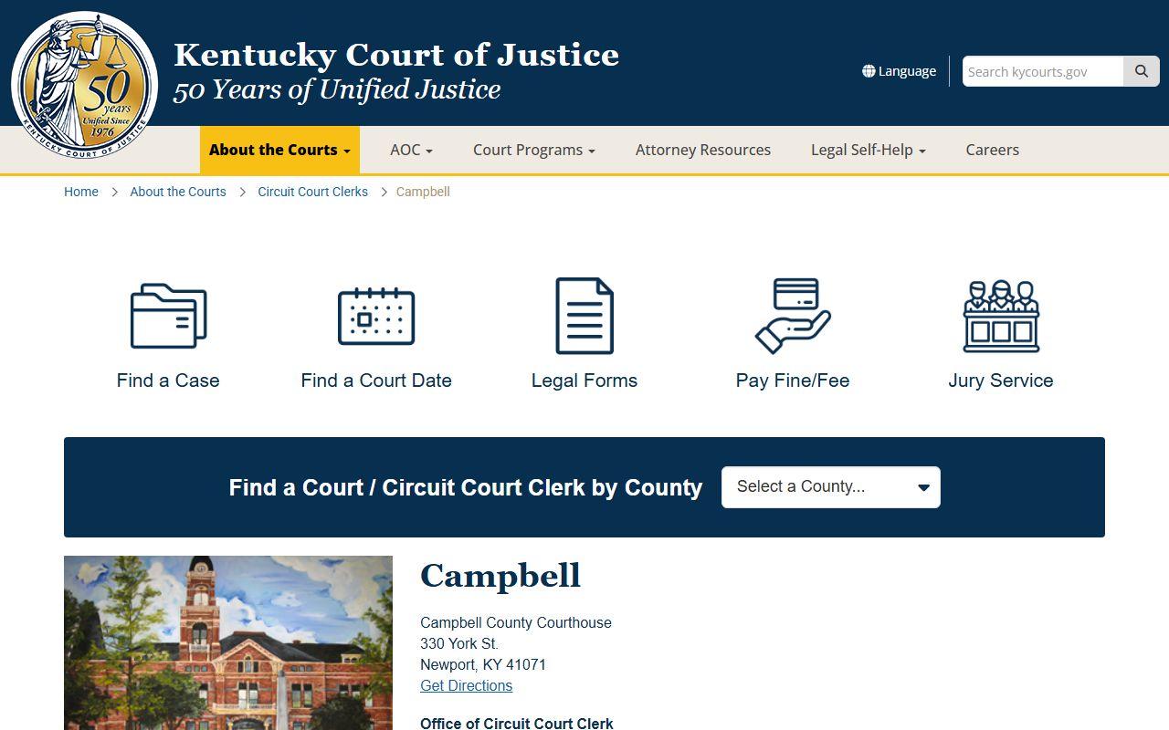 Campbell County information resources for Fort Thomas traffic citations