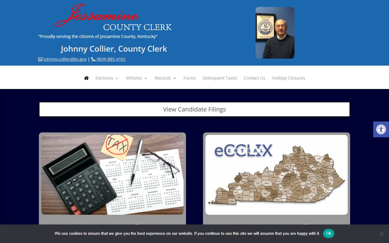 Jessamine County Circuit Clerk website