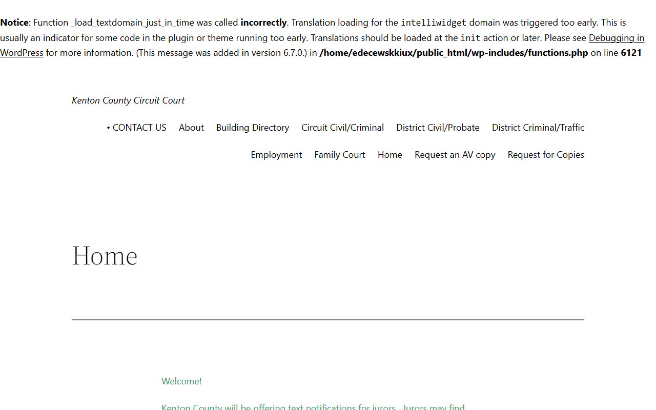 Kenton County Circuit Clerk website for traffic ticket records