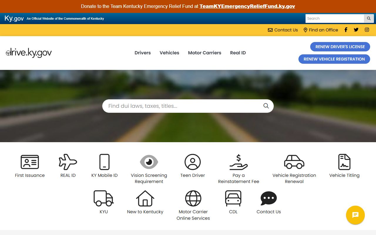 Whitley County Kentucky driver licensing services